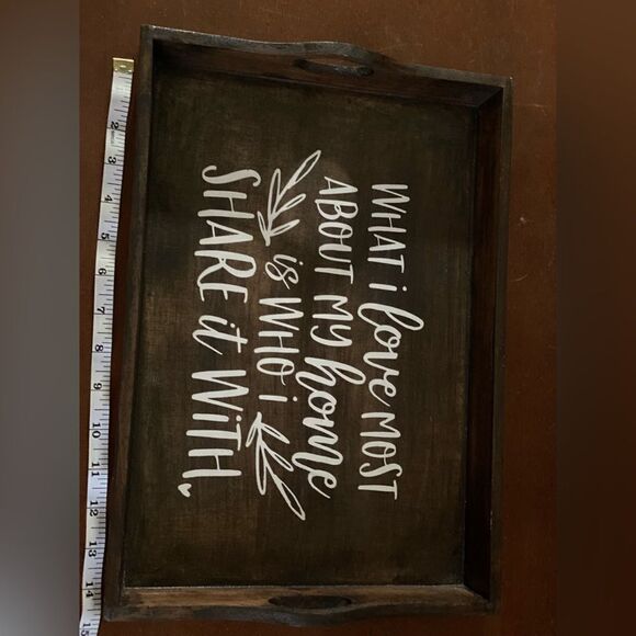 ‎Inspirational wood tray - Picture 2 of 4